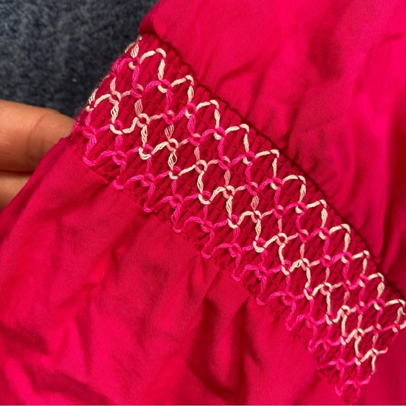 💞 ZARA PINK TASSEL PUFF LONG SLEEVE EMBROIDERED DETAIL MINI DRESS! - Picture 14 of 16